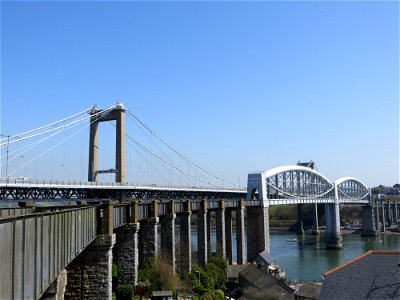 Saltash and the bridges photo