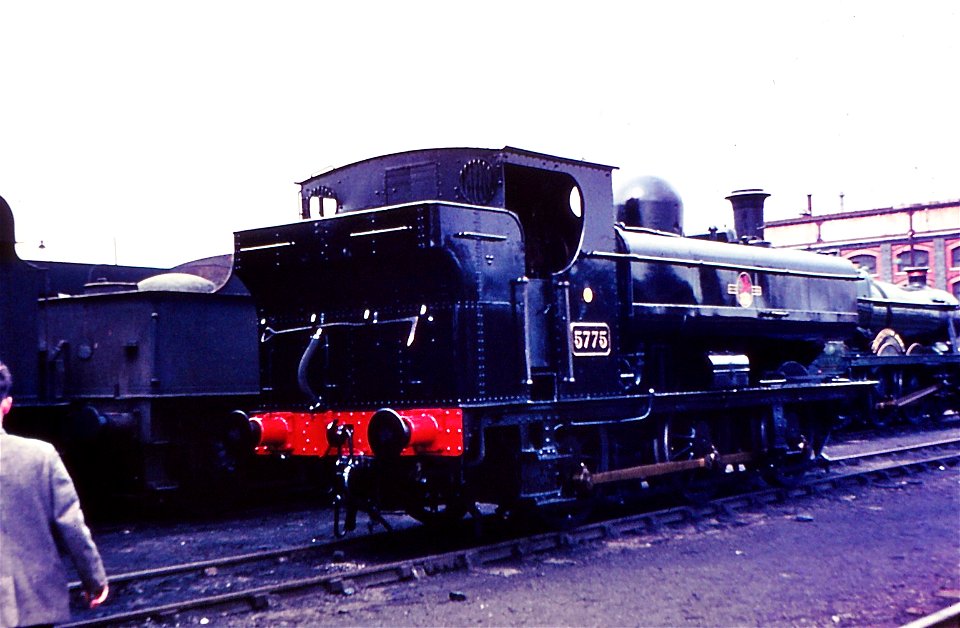 GWR 0-6-0PT No.5775 at Swindon, c1963