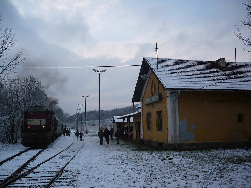 Railway station in the small village in Czech