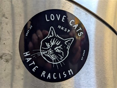 LOVE CATS, HATE RACISM photo