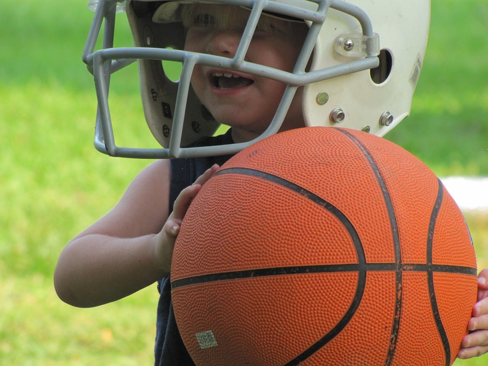 Helmet football playing