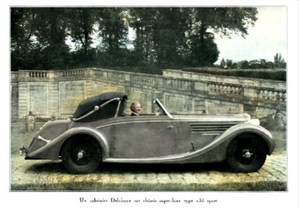 Cabriolet Delahaye type 135 sport 1937 photo