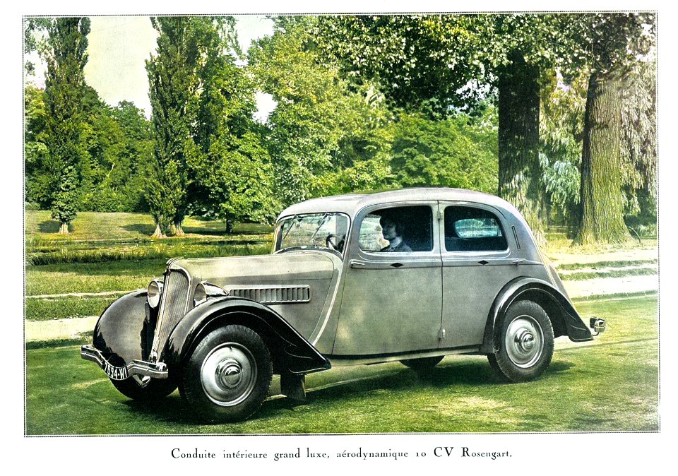 10 CV Rosengart grand luxe 1937