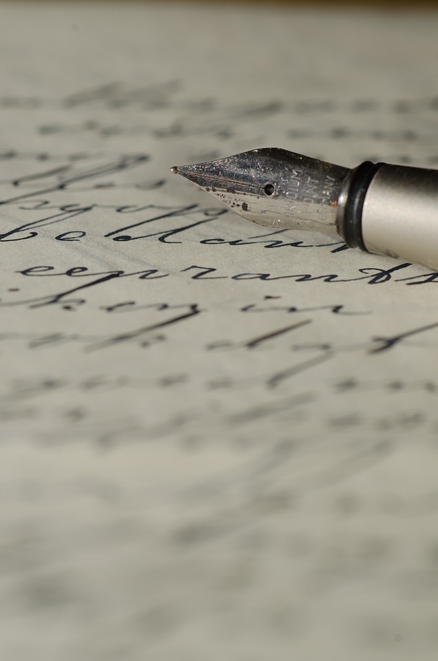 Family letters written pen