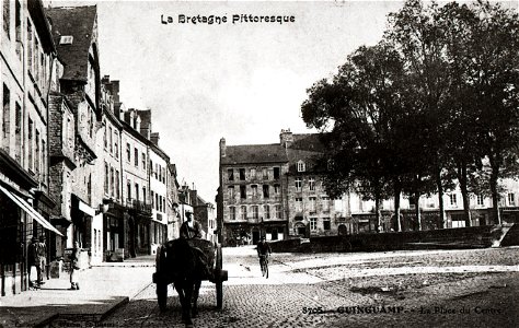 Guingamp, Place du centre vers 1910