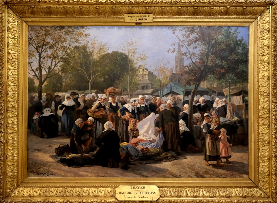 Marché aux chiffons dans le Finistère  J. TRAYER