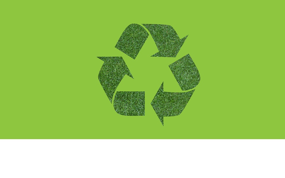 Green recycle symbol
