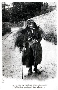 BREHAT Paysanne bretonne vers 1900 photo