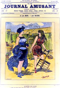 Journal amusant 1893, A LA MER par MARS
