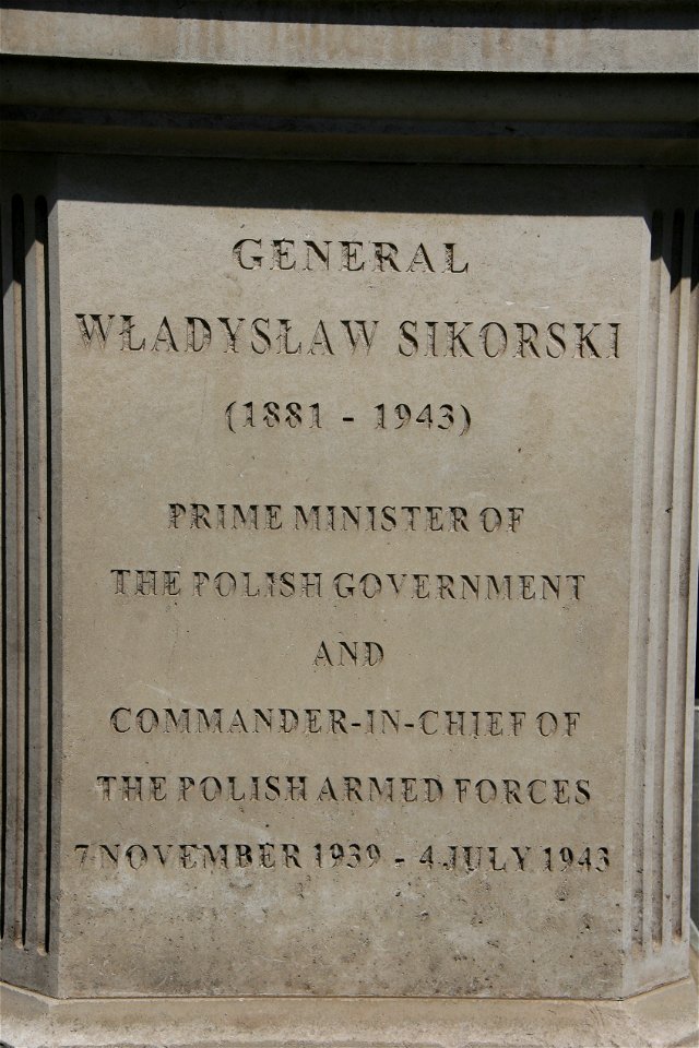 General Sikorski Statue, London W1
