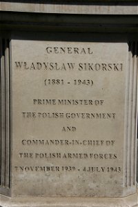 General Sikorski Statue, London W1 photo