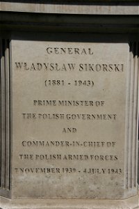 General Sikorski Statue, London W1