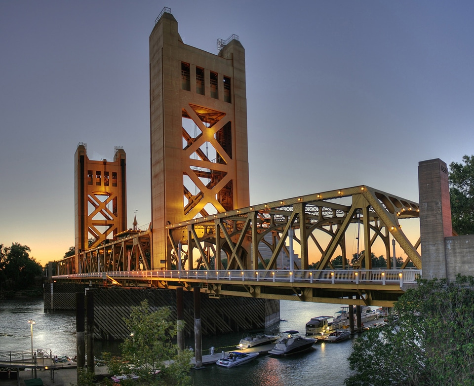 River Tower Bridge Sacramento California