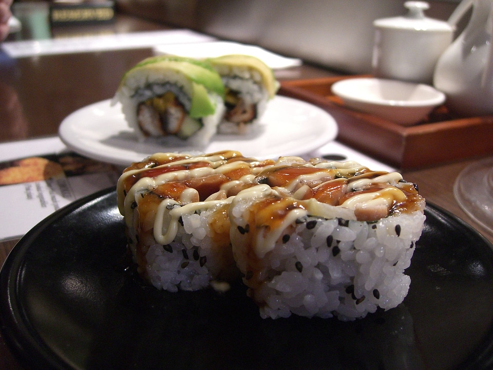 Teriyaki Chicken Sushi Roll - Japanese Food