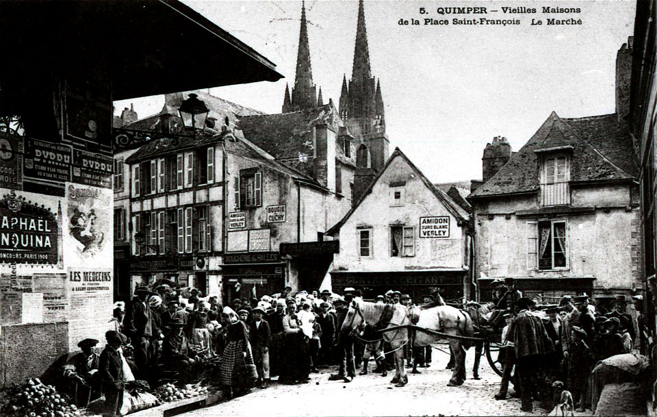 Quimper Carte Postale Ancienne CIRCA 1900