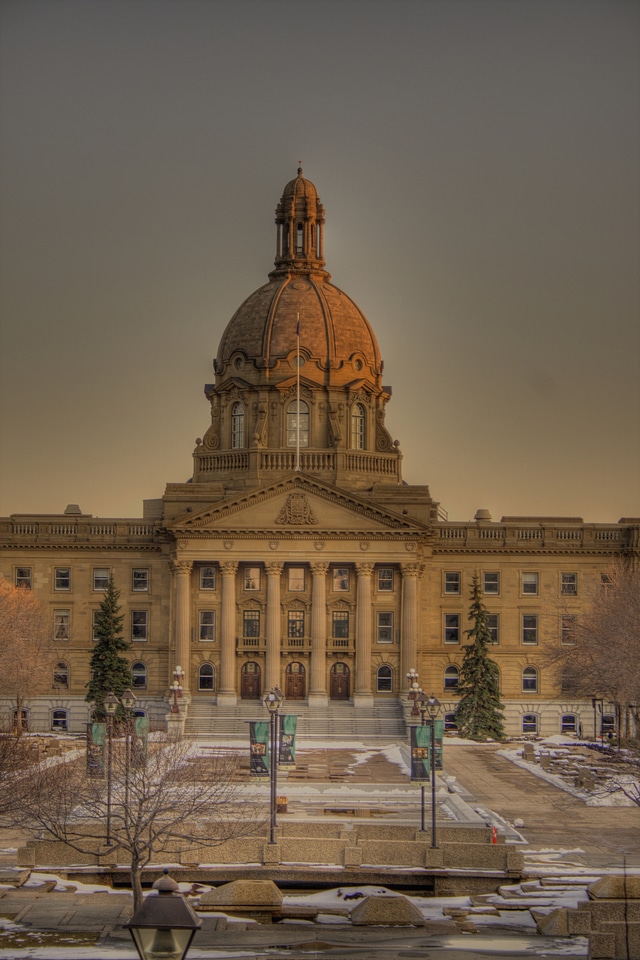 the Provincial Legislature Building in Edmonton
