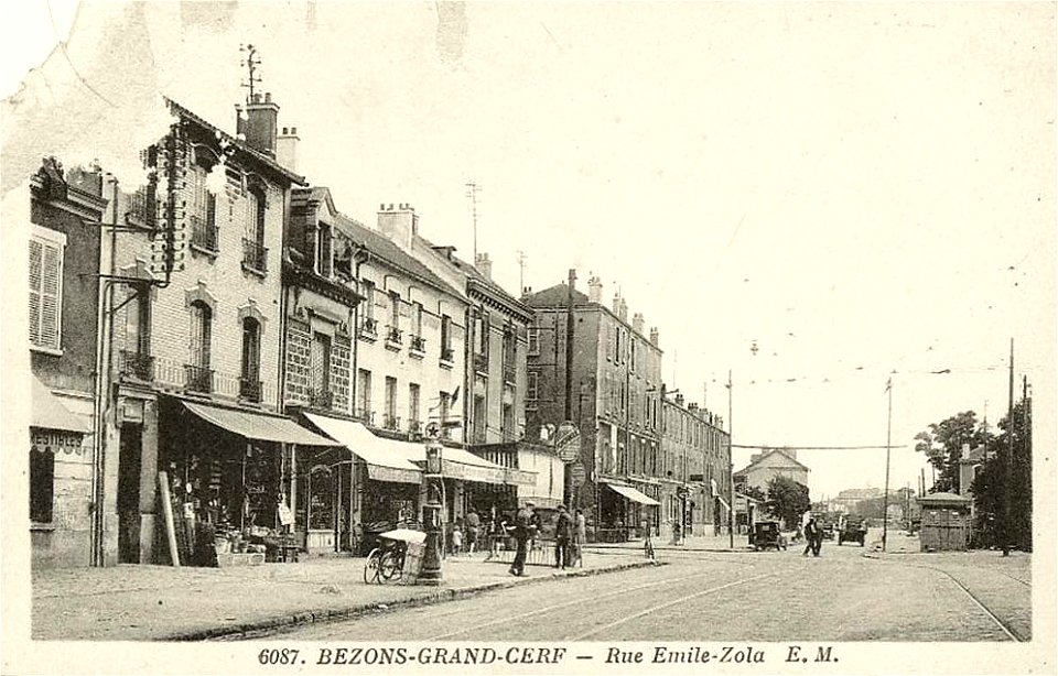 Bezons.Rue Émile-Zola.Grand-Cerf