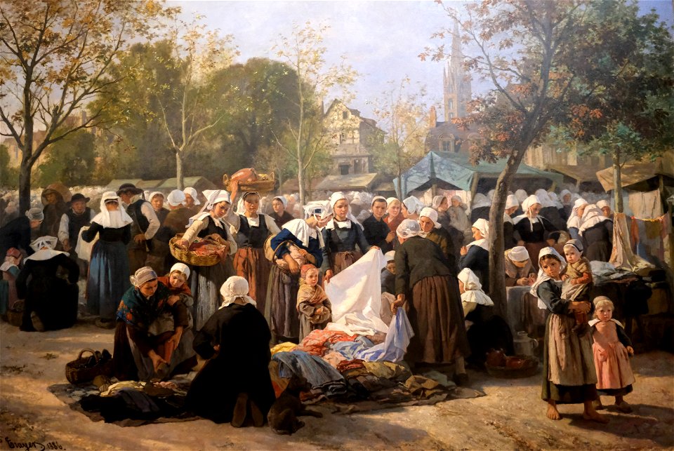 Marché aux chiffons dans le Finistère  J. TRAYER
