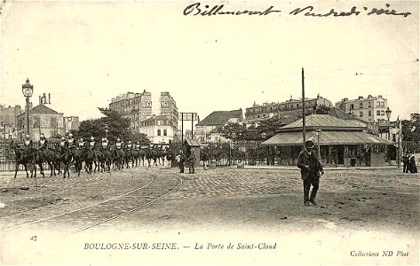 Boulogne-Billancourt.Porte de Saint-Cloud