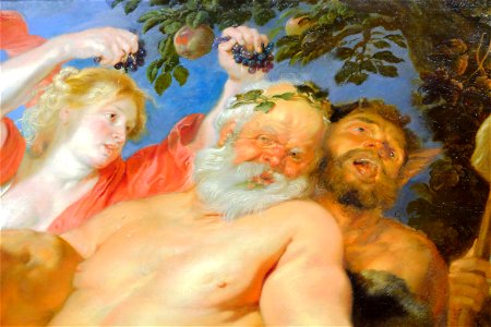 Anthony Van Dyck (1899-1641) Drunken Silenus supported by Satyrs, about 1620