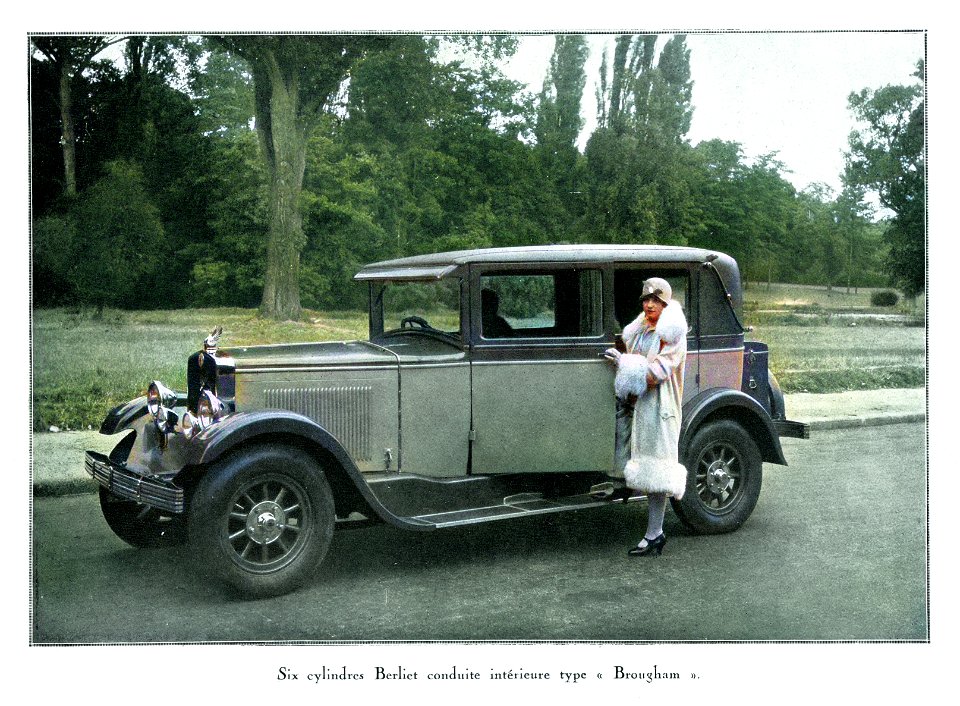 Berliet Six cylindres conduite intérieur type Brougham 1935