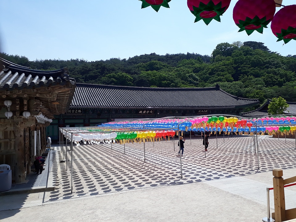Lantern Tongdosa Temple Yangsan South Korea