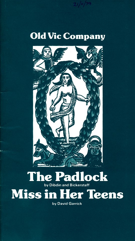 Padlock/Miss in Her Teens: Old Vic (London) Programme, November 1979
