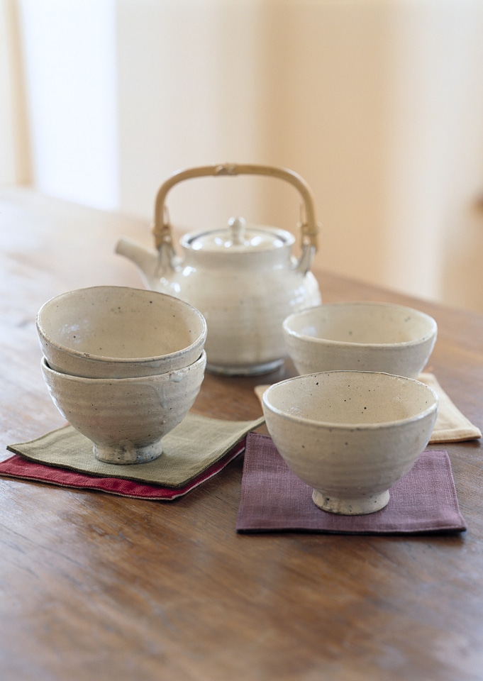 Elegant oriental tea set