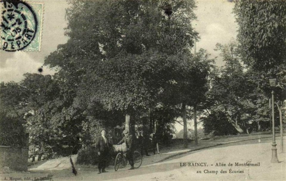 Le Raincy.Allée de Montfermeil.Champ des écuries