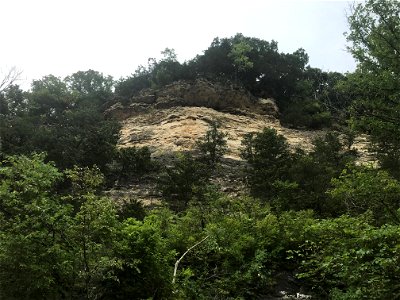 Steep Bluff of Burlington-Keokuk Limestone