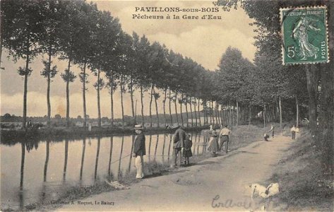 Pavillons-sous-Bois.Gare d'eau.Pêcheurs