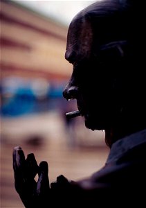 Nils Ferlin statue, Stockholm photo