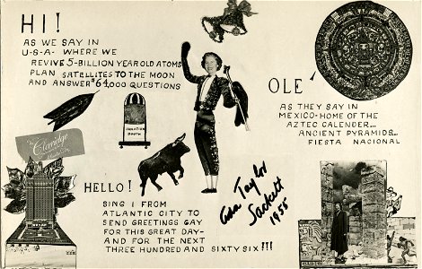 Ada Taylor Sackett, Greetings Poem, Real Photo Postcard