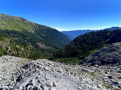 Panhandle Gap at Mt. Rainier NP in WA photo