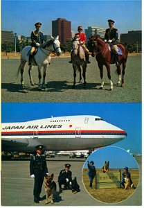 Police Kennel Corps and The Mounted Police... To Protect General Safety Of The Citizens, Japan Air Lines photo