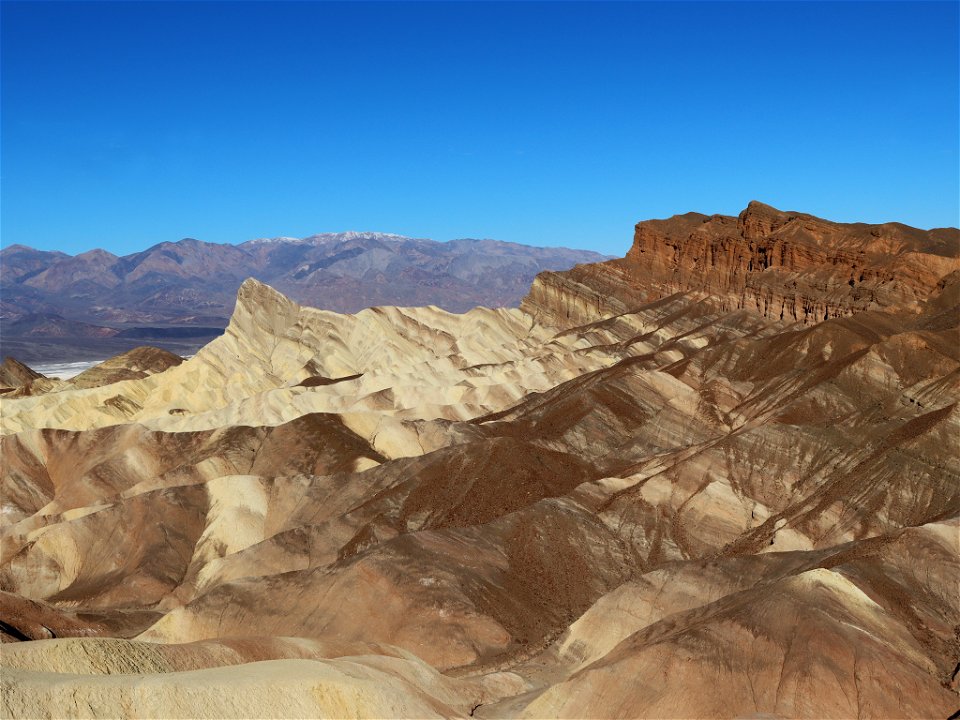 Zabriskie Point at Death Valley NP in CA photo