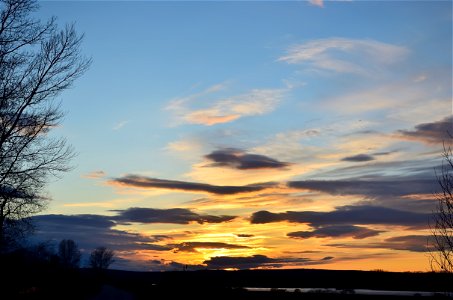 sunset on the Yenisei photo