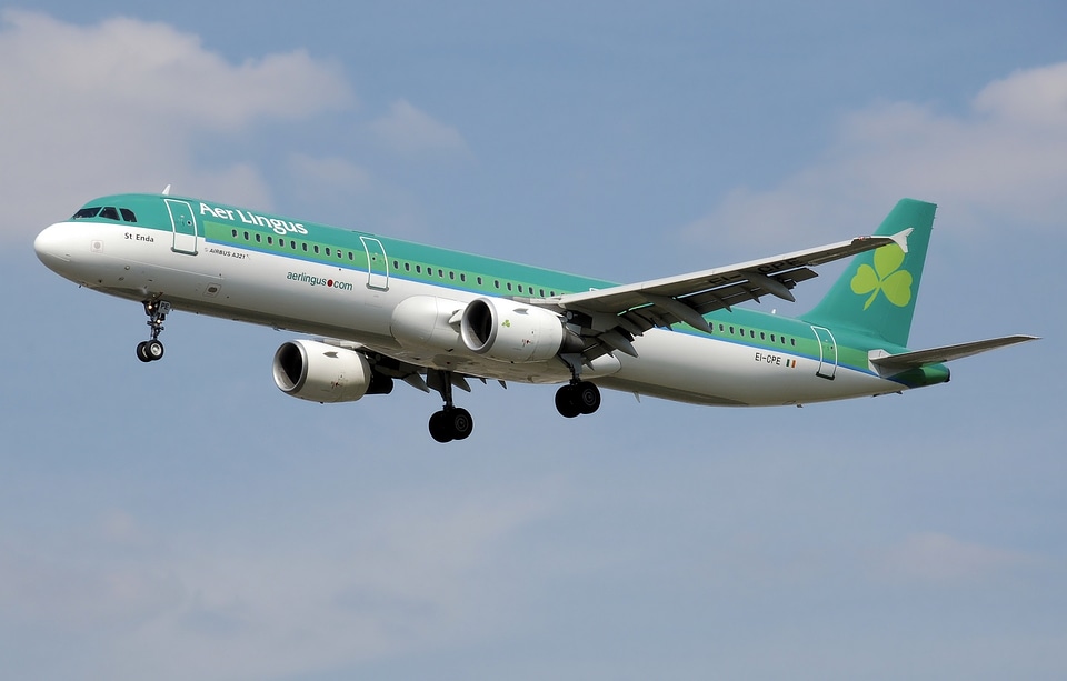 Aer Lingus Airbus A321-200 landing at London