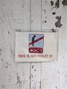 THIS IS NO TOILET!
