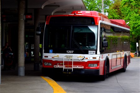 TTC Orion NG 1207. OFS 79 route idle at Runnymede.
