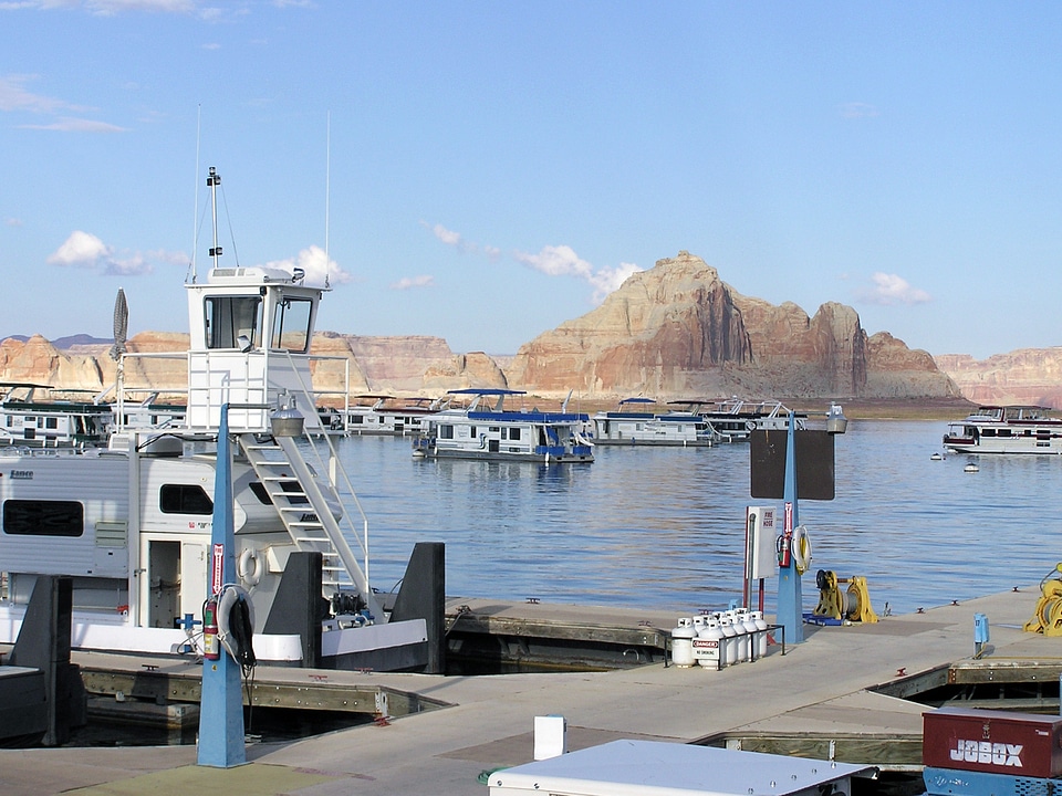 Glen Canyon Utah Mountains Landscape Scenic Lake