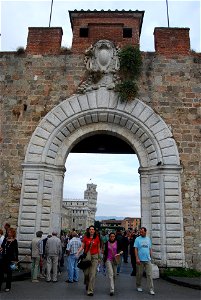Entrance to old Pisa photo