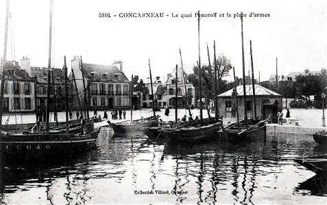 CONCARNEAU le quai vers 1900 photo