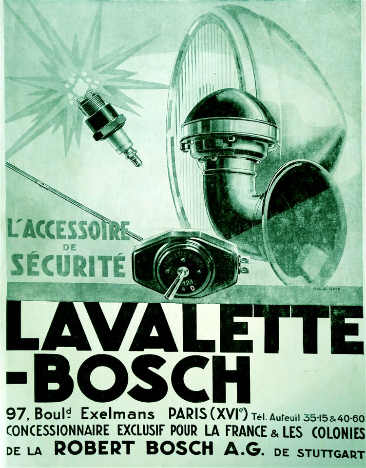 Ancienne publicité LAVALETTE-BOSCH 1950