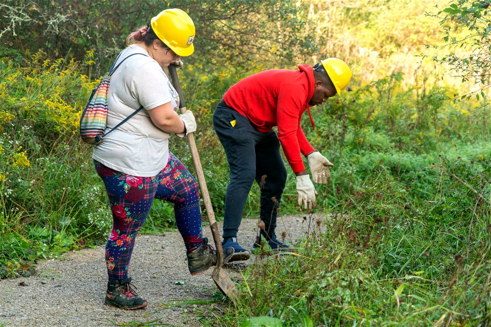 Volunteers Maintaining the Baileys Trail System