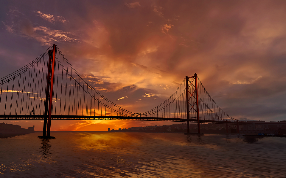 Sunset at Lisboa, Portugal