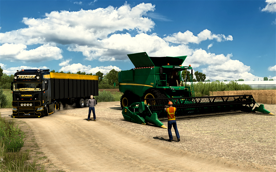 Cereal harvest in southern Spain - summer 2021