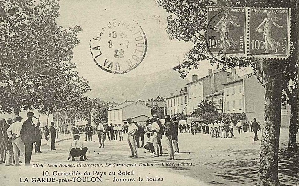 La Garde.Joueurs de pétanque