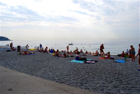 Rocky beach of Nice photo