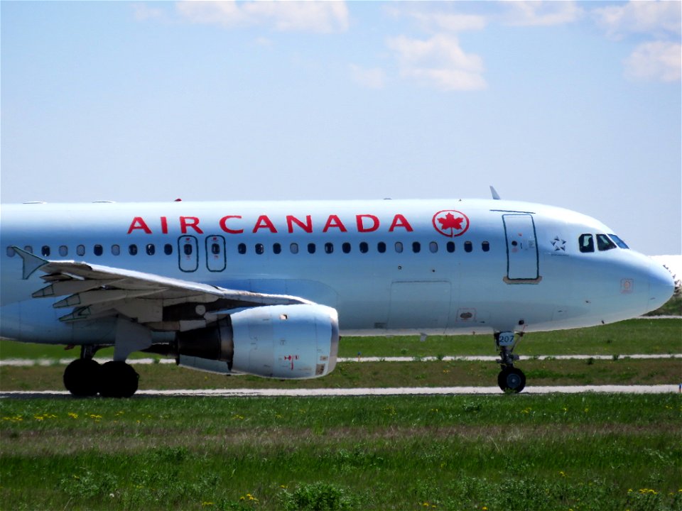 Air Canada Jet at Calgary Airport
